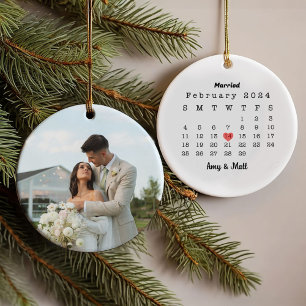 Première photo mariée de Noël et la céramique Date