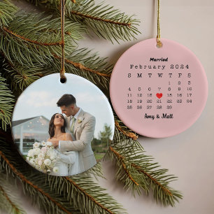 Première photo mariée de Noël et la céramique Date