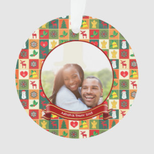 Première photo personnalisée en couple de Noël