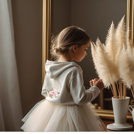 première sainte communion sweat - shirt à capuche 