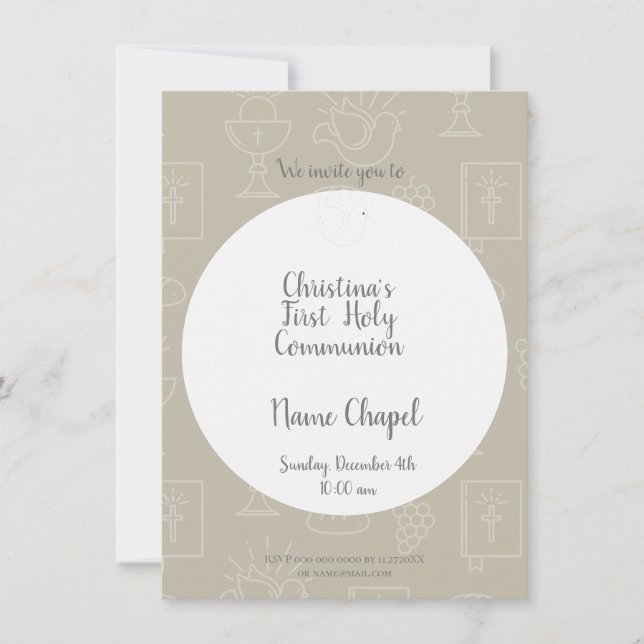 Première sainte invitation (Devant)