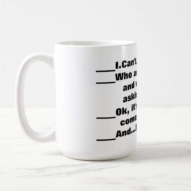 Première tasse de café de maman (Gauche)