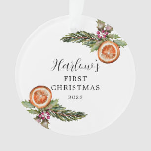 Premières botaniques hivernales de Noël pour bébé