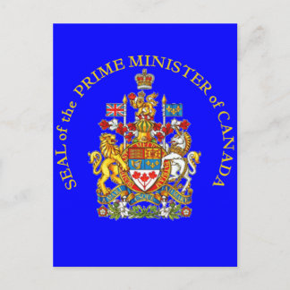 Premierminister Kanadas Postkarte