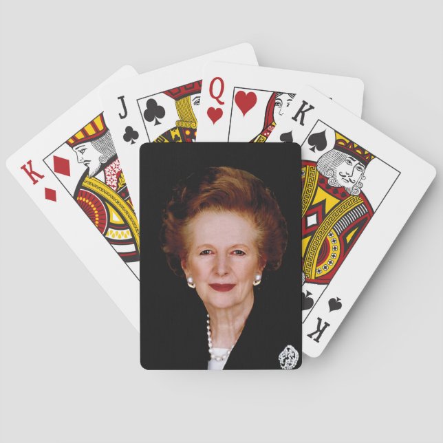 Premierminister Margaret Thatcher Spielkarten (Rückseite)