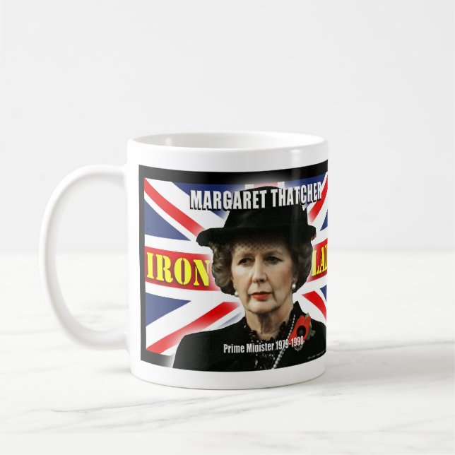 Premierminister Margaret Thatchers Kaffeetasse (Links)