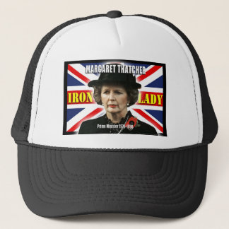 Premierminister Margaret Thatchers Truckerkappe