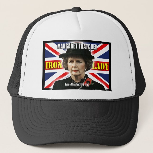 Premierminister Margaret Thatchers Truckerkappe (Vorderseite)