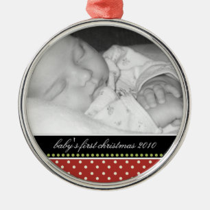 Premiers ornements de souvenir de Noël du bébé