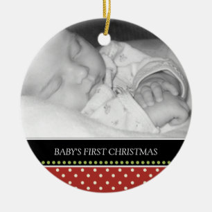 Premiers ornements de souvenir de Noël du bébé
