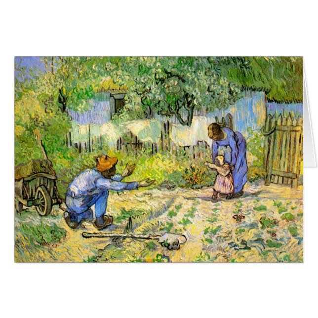 Premiers pas (après Millet) Van Gogh Fine Art (Devant horizontal)