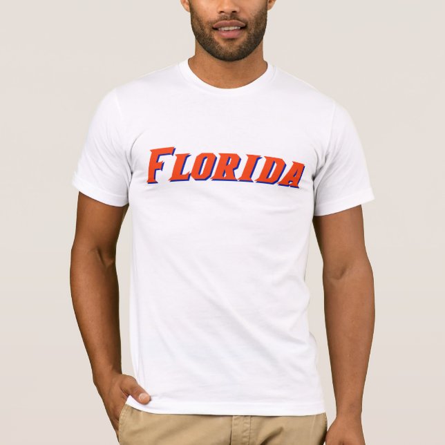 Premium 2-SIDED MännerFLORIDA & LOGO T - Shirt (Vorderseite)