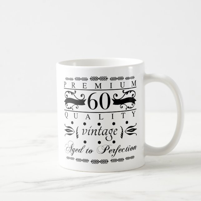 Premium 60. Geburtstag Kaffeetasse (Rechts)