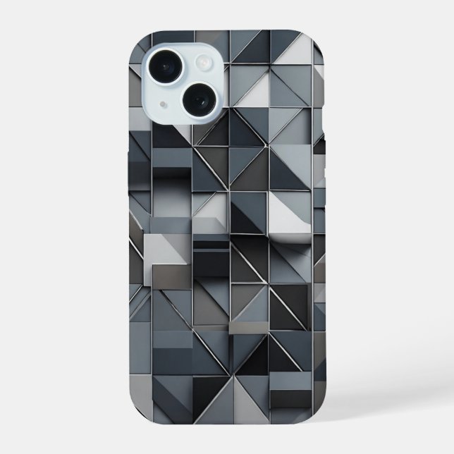 Premium-Abstrakt iPhone 15 Hülle (Rückseite)