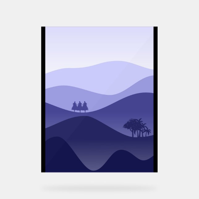 Premium-Bergmalerei Acrylschild (Vorderseite)