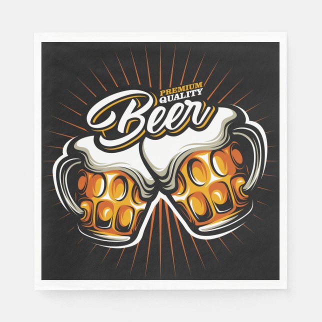 Premium Bier Paper Napkins Serviette (Vorderseite)