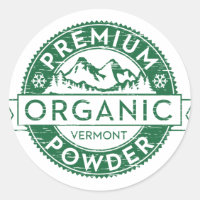 Premium Bio Vermont Powder Aufkleber