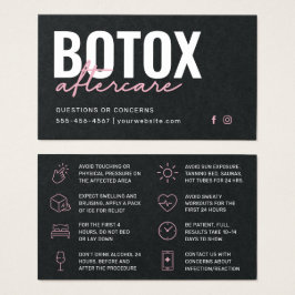 Premium Black Botox Injection Card