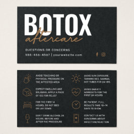 Premium Black Botox Injection Card