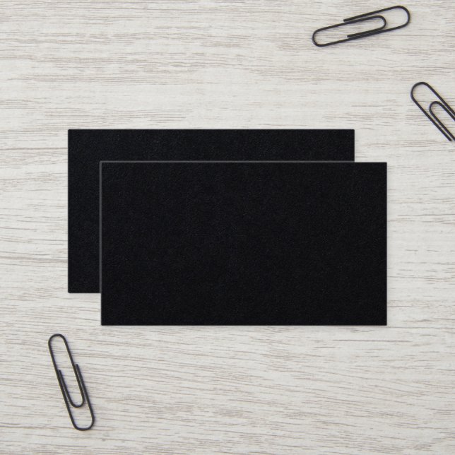 Premium Black Business Card Visitenkarte (Vorderseite/Rückseite Beispiel)
