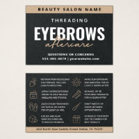 Premium Black Luxe Eyebrow Threading Aftercare