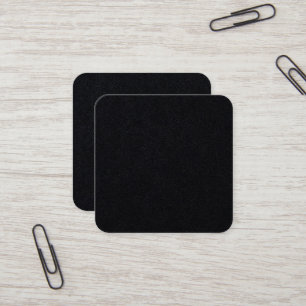 Premium Black Square Business Card Quadratische Visitenkarte