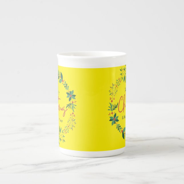 "Premium Bone China Tasse - Elegantes & langlebige (Vorderseite)