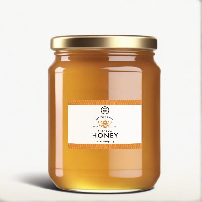 Premium-Branding - individualisierbarer Design-Hon Lebensmitteletikett (Honey Sticker)