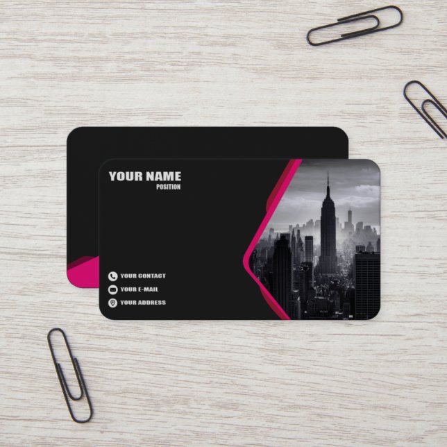Premium Business Card. Visitenkarte (Vorderseite/Rückseite Beispiel)