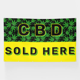 Premium CBD Öl verkauft hier Werbung Banner