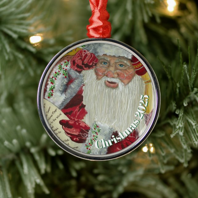 Premium Classic Santa Ornament - zweimal überprüfe (Baum)