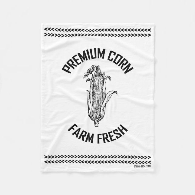 PREMIUM CORN FLEECEDECKE (Vorderseite)