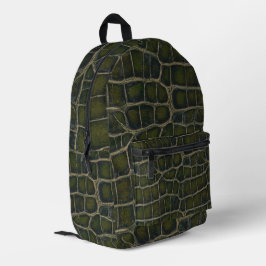 Premium Crocodile Texture Pattern Bedruckter Rucksack