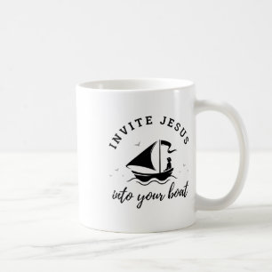Premium Einladung ins Boot, Niedliche Bibel Chris Kaffeetasse