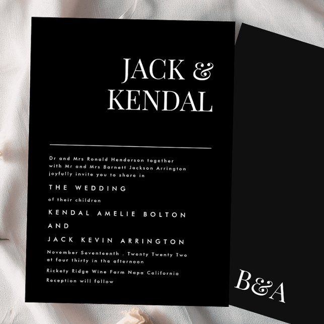 Premium Elegant | Editierbare Namen Hochzeit Einladung (Von Creator hochgeladen)