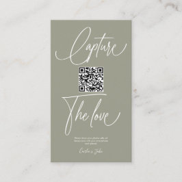 Premium-Fotos für einfache Hochzeiten mit QR-Code Begleitkarte