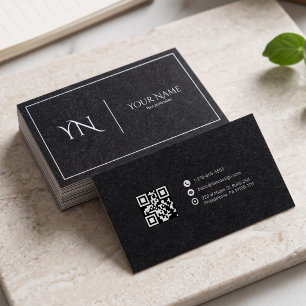 Premium-Geschäftskarte mit QR-Code Visitenkarte