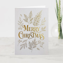 Premium Gold Foil Holiday Card Karte