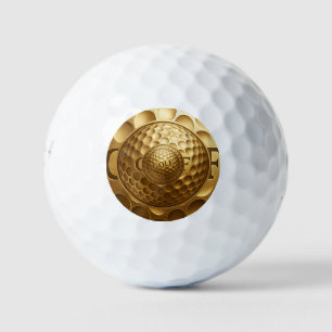 Premium Golden Ball - Luxus 3D Logo Design