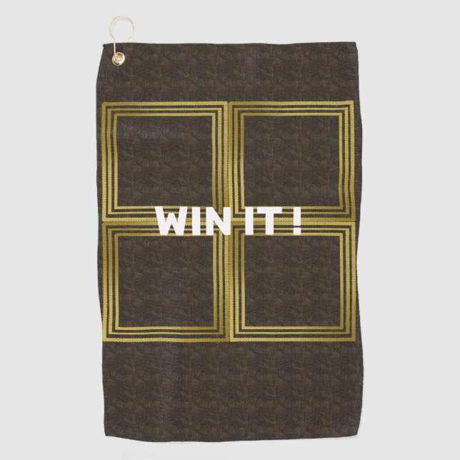 Premium Golf Handtuch, Behalt Dein Game Sharp auf  Golfhandtuch (Vorderseite)