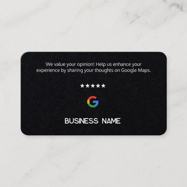 🥇 Premium Google Cartes de révision (Devant)