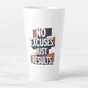 Premium Gym Wall Art - "NO ENTSCHULDIGUNG. JUST RE Milchtasse