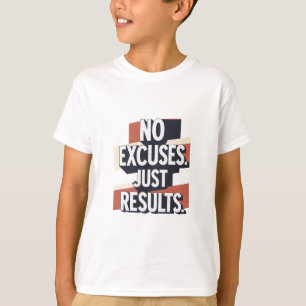 Premium Gym Wall Art - "NO ENTSCHULDIGUNG. JUST RE T-Shirt