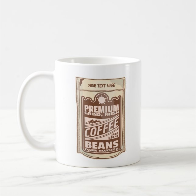 Premium Kaffeebohnen Plakat-Café Barista Kaffeetasse (Links)