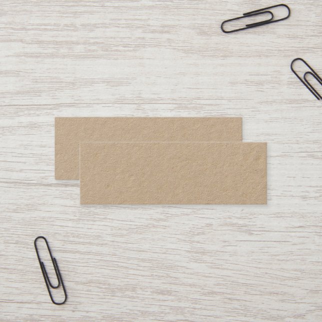 Premium Kraft Mini Business Card Mini Visitenkarte (Vorderseite/Rückseite Beispiel)