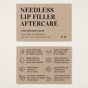 Premium Kraft-Nadeln-Lippen-Förderkarte