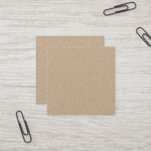 Premium Kraft Square Business Card Quadratische Visitenkarte