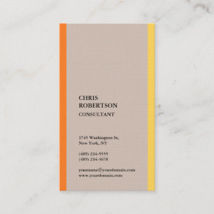 Premium-Leinen Minimalistisch modern Visitenkarte