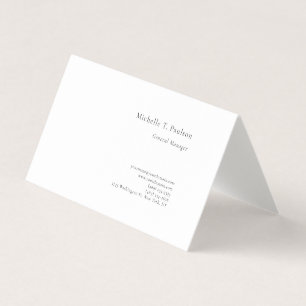 Premium-Leinen minimalistisch modern Visitenkarten