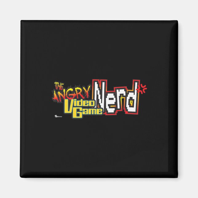 Premium-Logo für den Nerd von Angry-Videospielen Magnet (Vorne)